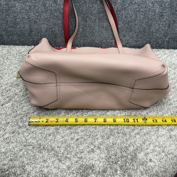 Kate Spade Lakeland Marina Reversible Pink/Red Leather Tote bag purse - Picture 11 of 15